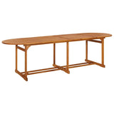 11 Piece Garden Dining Set 280x90x75 cm Solid Wood Acacia 3086980