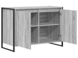 Side Cabinet Grey Sonoma 79 x 36 x 75 cm Engineered Wood 886603