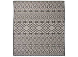 Outdoor Flatweave Rug 160x230 cm Black Stripes 340853