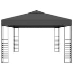 ZNTS Gazebo with LED String Lights 3x4 m Anthracite 3070308