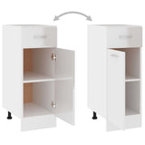 Drawer Bottom Cabinet Lyon High Gloss White 30x46x81.5 cm Engineered Wood 801209