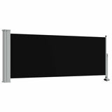 Patio Retractable Side Awning 100 x 300 cm Black 45184