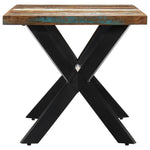 ZNTS Dining Table 140x70x75 cm Solid Reclaimed Wood 247439