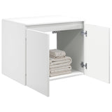 Wall-mounted Bathroom Cabinet High Gloss White 890476