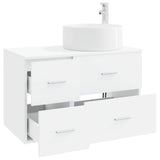 Bathroom Furniture Set 2 pcs White Engineered Wood 3404008