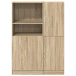 ZNTS 2 Piece Kitchen Cabinet Set Sonoma Oak Engineered Wood 3324144