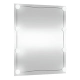 Wall Mirror with LED Lights 50x60 cm Glass Rectangle 3189155