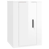 ZNTS 4 Piece TV Cabinet Set High Gloss White Engineered Wood 3188544