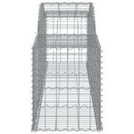 Arched Gabion Baskets 13 pcs 300x50x60/80 cm Galvanised Iron 3146676