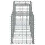 Arched Gabion Baskets 13 pcs 300x50x60/80 cm Galvanised Iron 3146676