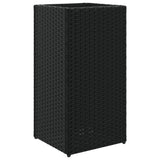 Garden Planter Black 30x30x60 cm Poly Rattan 366410