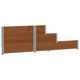 3-Tier Raised Bed Brown 120x80 cm Solid Wood Pine 4010312