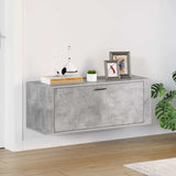 Wall Shoe Cabinet Concrete Grey 100x35x38 cm Engineered Wood 821024