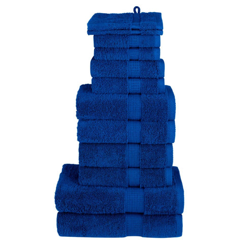 12 Piece Premium Towel Set SOLUND Blue 600 gsm 137572
