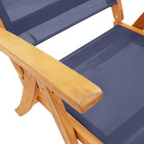 7 Piece Garden Dining Set Solid Wood Acacia and Textilene 3279311