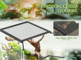 PawHut 40L Vivarium for Lizards, Frogs, Snakes, Turtles, Tortoises w/ Anti-Escape Design, T3398P549128