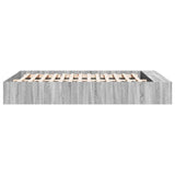 Bed Frame without Mattress Grey Sonoma 140x200 cm 3280571