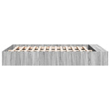 Bed Frame without Mattress Grey Sonoma 140x200 cm 3280571