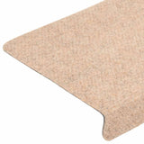 ZNTS Stair Mats Self-adhesive 20 pcs Brown 65x21x4 cm 3365715