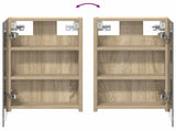Bathroom Cabinet Set 3 pcs 80 x 10.5 x 50 cm Engineered wood 3403650