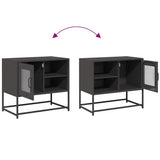 TV Cabinet Black 68x39x60.5 cm Steel 853386