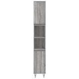 3 Piece Bathroom Furniture Set Grey Sonoma Engineered Wood 3190227