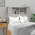 ZNTS Headboard Cabinet Concrete Grey 100x18.5x104.5 cm 811911