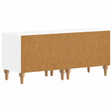 TV Cabinet White Engineered Wood 896235