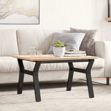 ZNTS Coffee Table Legs Y-Frame 70x60x43 cm Steel 357921