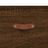 Shoe Bench Brown Oak 102x35x55 cm Engineered Wood 829715