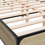Bed Frame without Mattress Sonoma Oak 120x190 cm Small Double 3280068