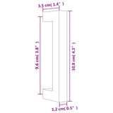 Cabinet Handles 20 pcs Bronze 96 mm Stainless Steel 3203660