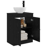 Bathroom Vanity with Sink Black 54 x 35 x 83 cm Engineered Wood 890115