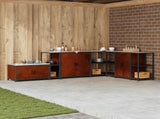 Kitchen Storage with Shelf Rusty 30 x 50 x 92 cm Steel 874981