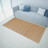 Rectangular Brown Bamboo Rug 150 x 200 cm 241340