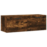 Wall Cabinet Smoked Oak 100x36.5x35 cm Engineered Wood 830161