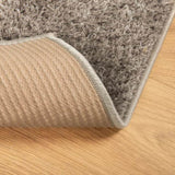 Rug ISTAN High Pile Shiny Look Grey 160x230 cm 375678