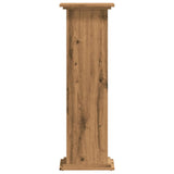 ZNTS Plant Stand Artisan Oak 33x33x100 cm Engineered Wood 852986