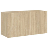 4 Piece TV Wall Units Sonoma Oak Engineered Wood 3216430