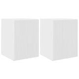 TV Wall Cabinet Wall-mounted 2 pcs Gloss White 30 x 31 x 40 cm 892258