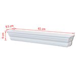 Wall Shelves Aaliyah 2 pcs White 242439