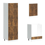 7 Piece Kitchen Cabinet Set Porto Smoked Oak Engineered Wood 3314786