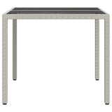 Garden Table White 90 x 90 x 75 cm Poly Rattan 362535
