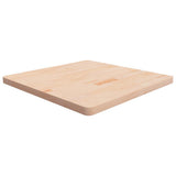 Square Table Top 80x80x4 cm Untreated Solid Wood Oak 342946