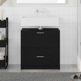 Bathroom Cabinet Black Oak 59 x 37 x 59 cm Engineered wood 868823