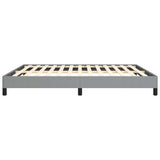 Bed Frame without Mattress Light Grey 193x203 cm King Fabric 346764