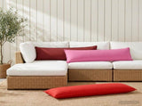 Cushion with Pillow HOUTEN 2 pcs Wine Red Polyester 934456