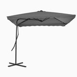 Garden Parasol with Steel Pole 250x250 cm Anthracite 44883