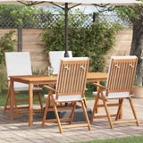 Garden Chair 4 pcs Brown and White 57 x 71.5 x 104 cm 3375769