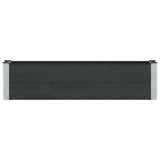 Garden Raised Bed Black 150 x 30 x 36 cm 42039036